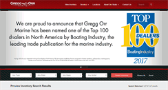 Desktop Screenshot of greggorrmarine.com